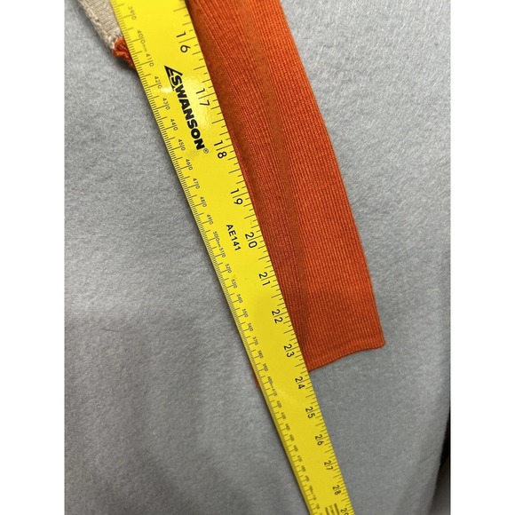 Vertical Design Women’s Dolman Tan/Orange Long Sleeve Sweater Top ~Size Large - Picture 5 of 14